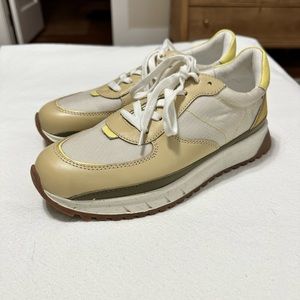 Kickoff Trainer Sneakers in Ripstop Nylon and Leather